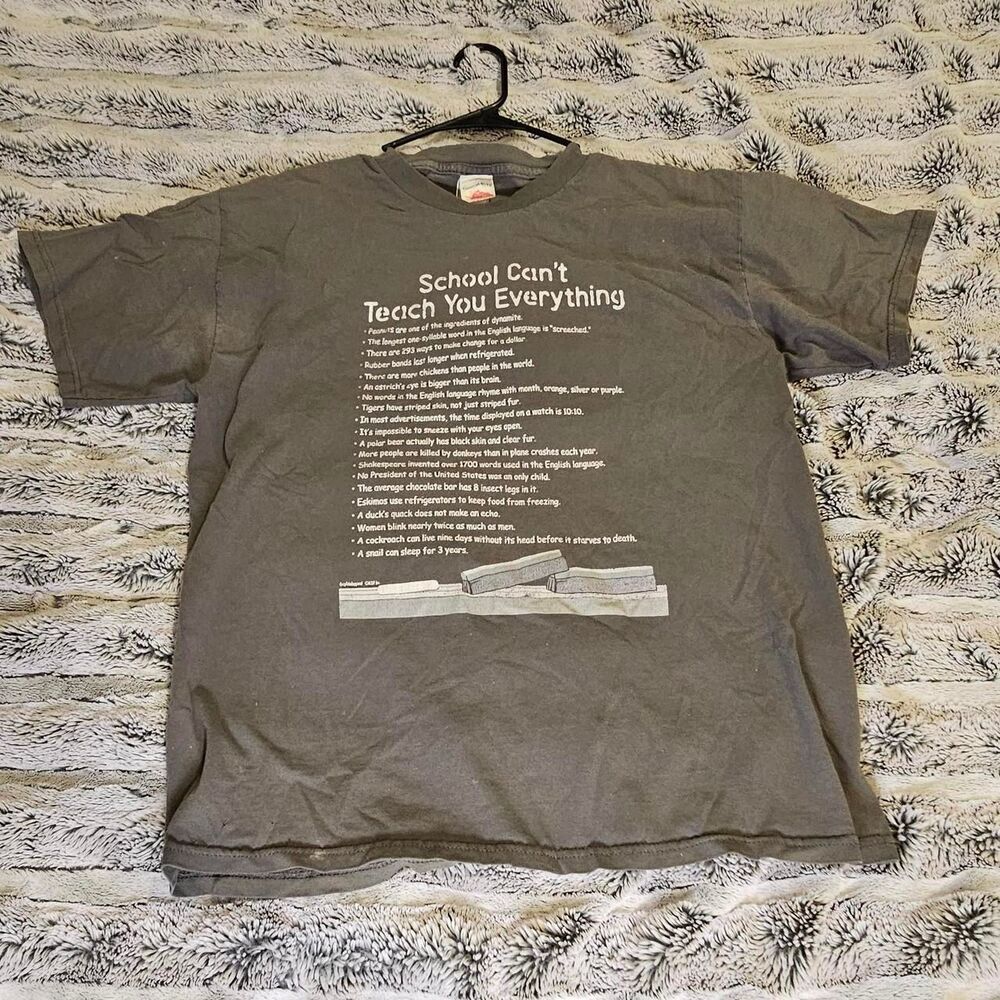 Unbranded Men's Grey and Khaki T-shirt